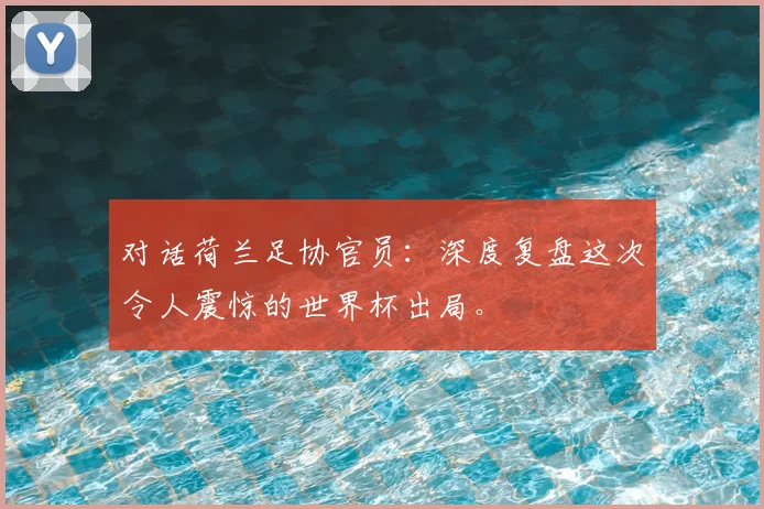 对话荷兰足协官员：深度复盘这次令人震惊的世界杯出局。